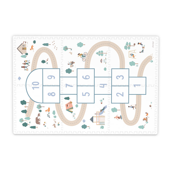 Play & Go - Speeltapijt Puzzelmat Eevaa Hopscotch