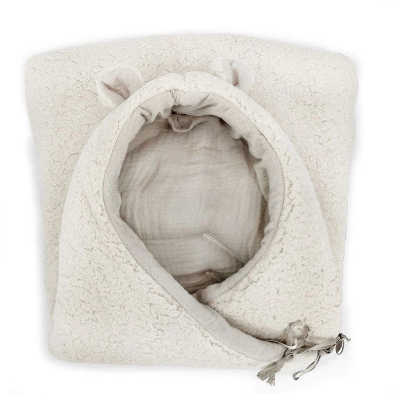 Babyshower - Wikkeldeken Angel Teddy Soft Cloud Powder