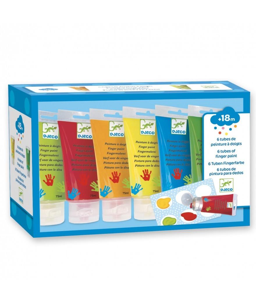 Set Tubes Vingerverf (6pack)