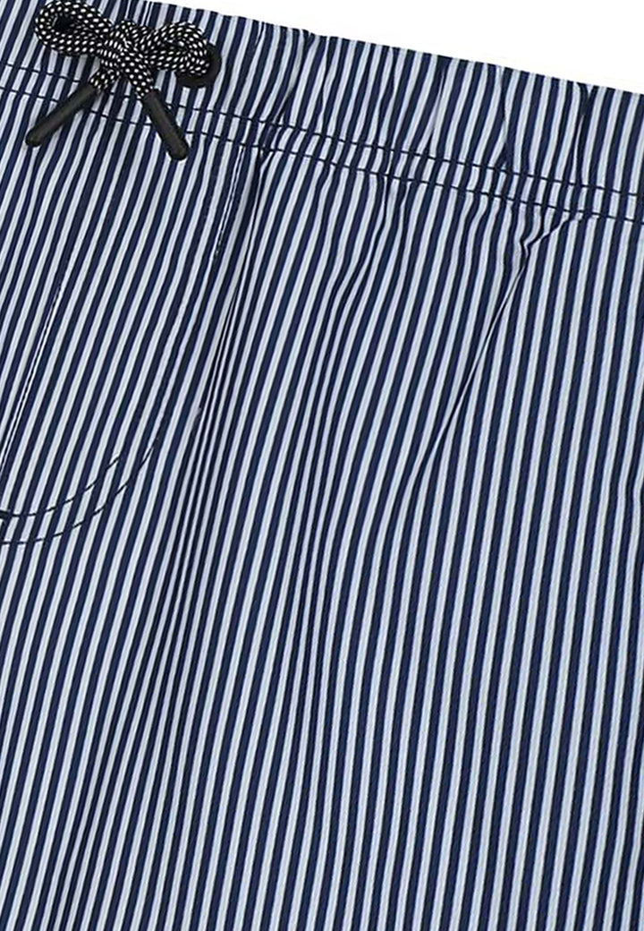 Shiwi Dark Navy Zwemshort Kids Skinny Stripe met rekbare tailleband