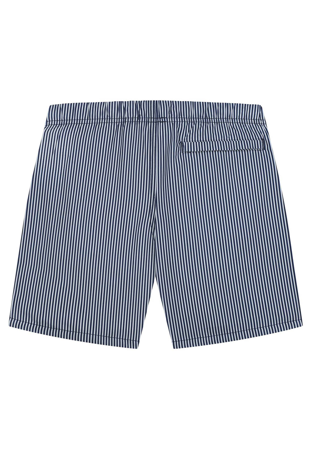 Shiwi Dark Navy Zwemshort Kids Skinny Stripe met rekbare tailleband