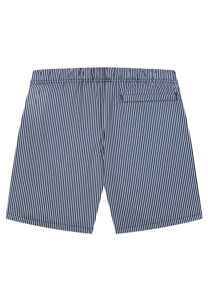 Shiwi Dark Navy Zwemshort Kids Skinny Stripe met rekbare tailleband