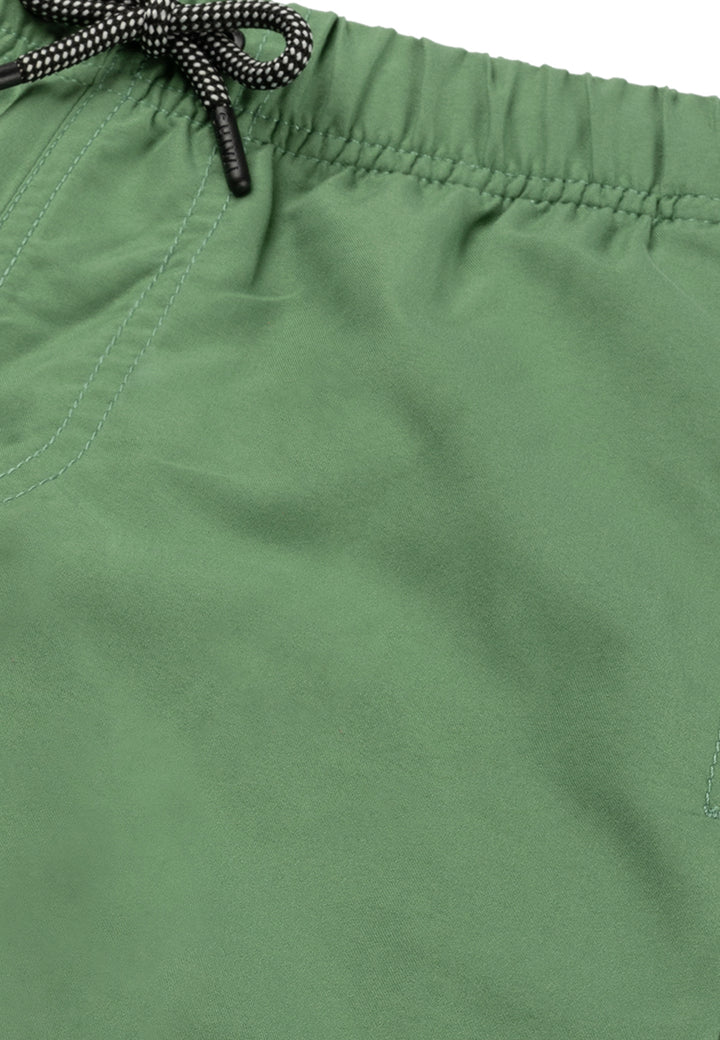 Shiwi Sage Green Zwemshort Kids Mike met rekbare tailleband