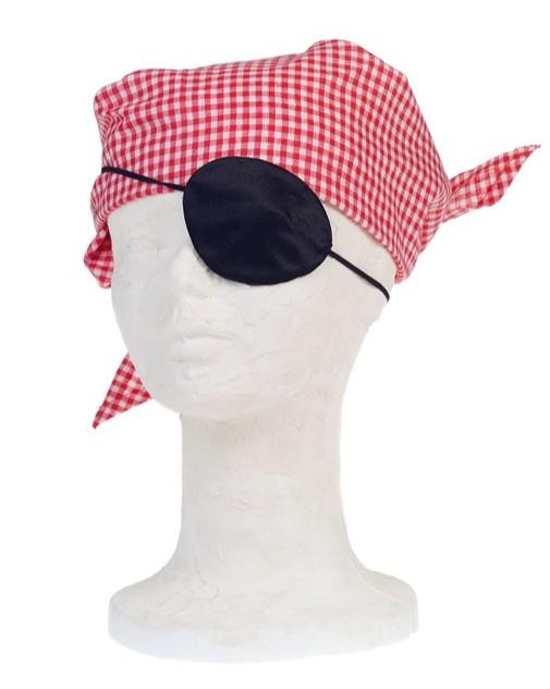 Souza verkleed ooglapje piraat O'Mally, zwart, piratenaccessoire voor kinderen