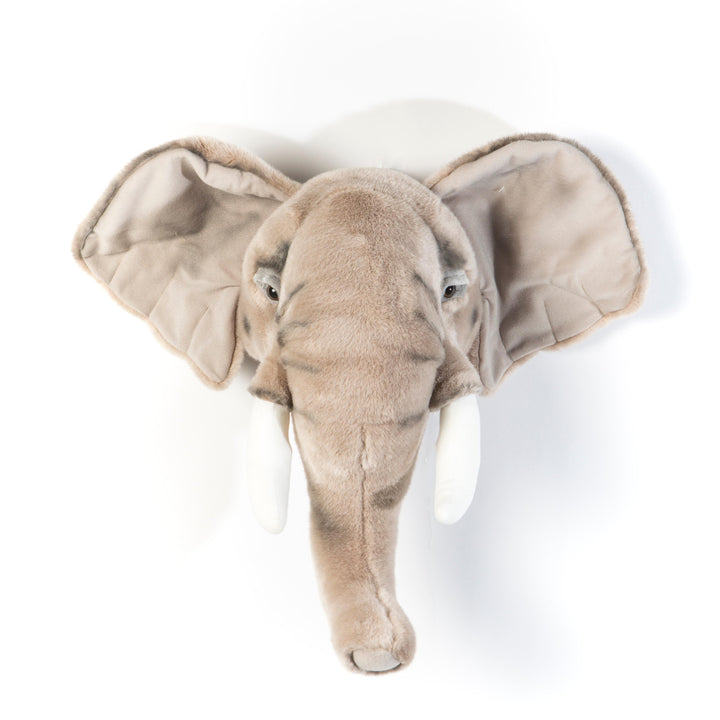 George de olifant dierenhoofd van Wild & Soft, grijs, stoere kinderkamerdecoratie