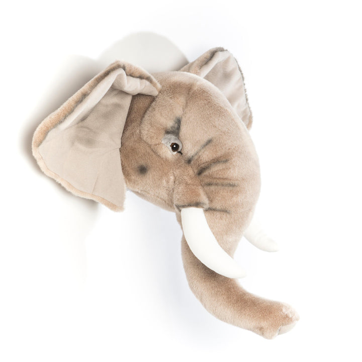 George de olifant dierenhoofd van Wild & Soft, grijs, stoere kinderkamerdecoratie