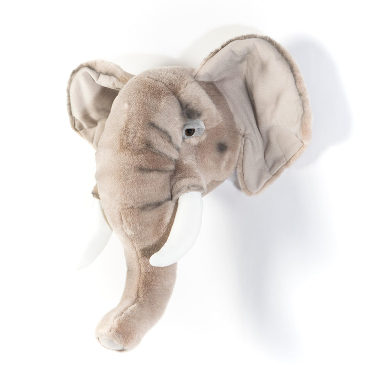 George de olifant dierenhoofd van Wild & Soft, grijs, stoere kinderkamerdecoratie