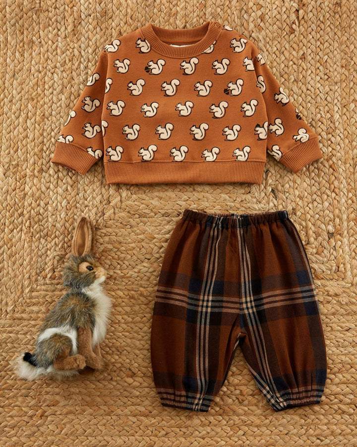 Emile et Ida - Broek Baby Flannel | Carreaux