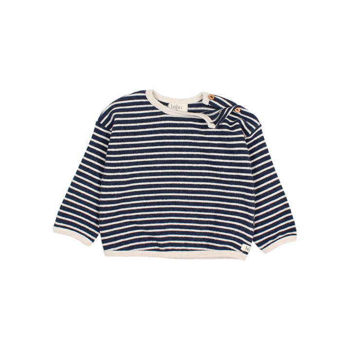 Búho - Sweater Baby Soft Jersey Stripes Navy