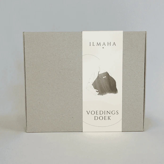 Ilmaha borstvoedingsdoek in Champagnekleur, ademend hydrofiel katoen