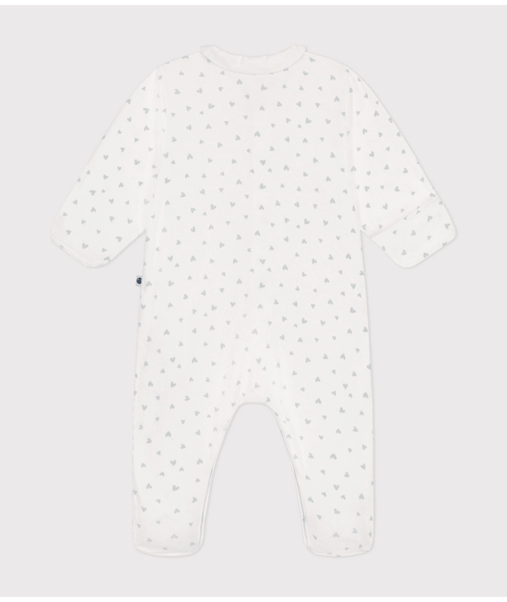 Pyjama Met Voetjes Blue Little Heart Marshmallow / Gomme