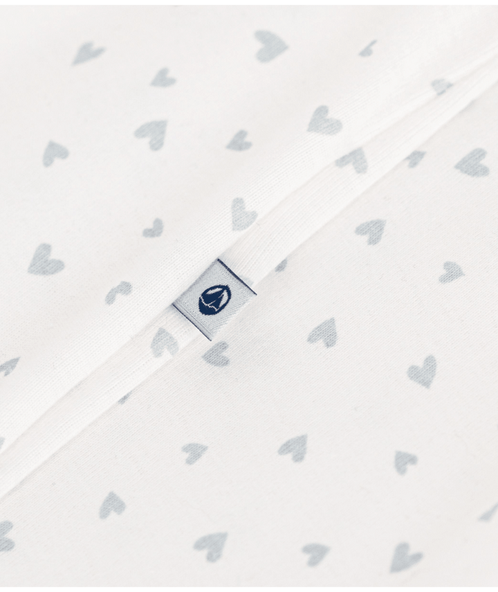 Pyjama Met Voetjes Blue Little Heart Marshmallow / Gomme