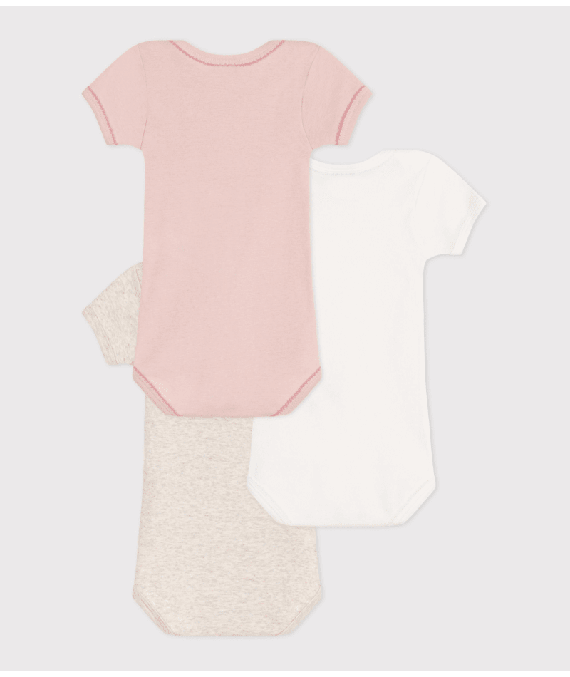 Body Korte Mouwen Sand Melange / Pink / White Variante 1 (3pack)