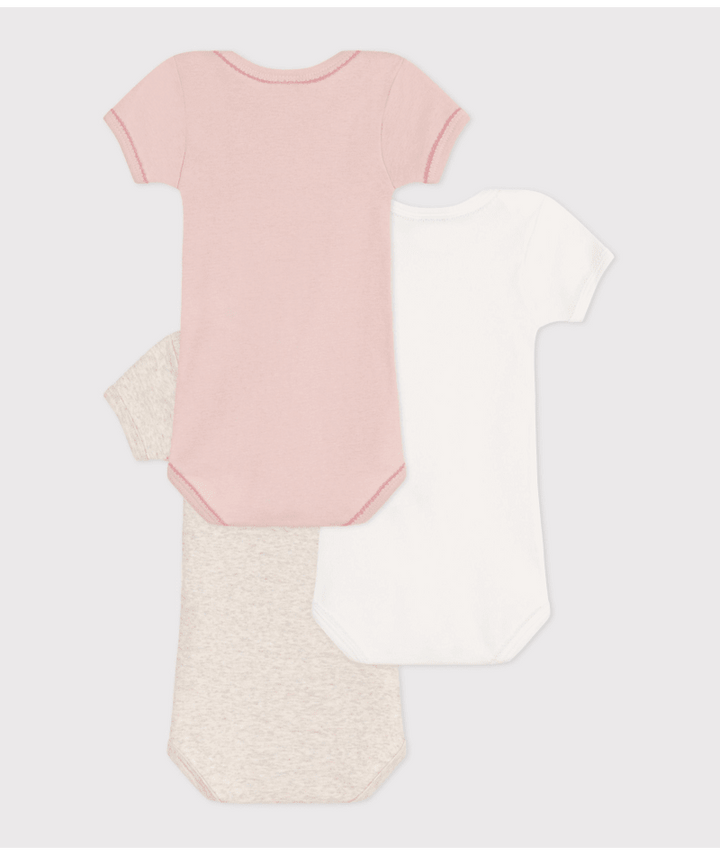 Body Korte Mouwen Sand Melange / Pink / White Variante 1 (3pack)