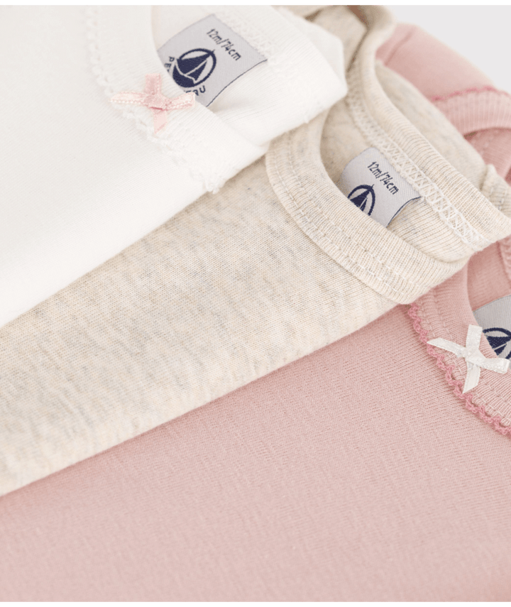 Body Korte Mouwen Sand Melange / Pink / White Variante 1 (3pack)
