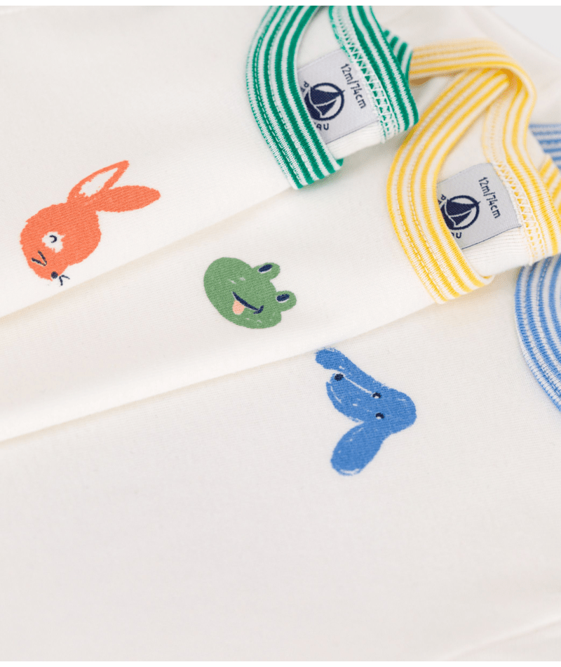 Body Korte Mouwen Animals Blue / Green / Yellow Variante 1 (3pack)