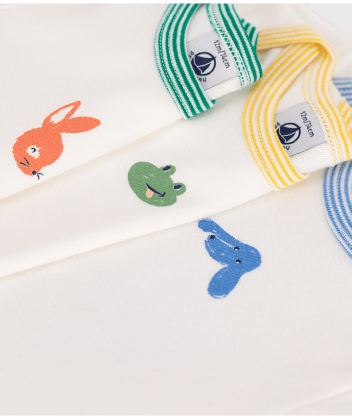 Body Korte Mouwen Animals Blue / Green / Yellow Variante 1 (3pack)