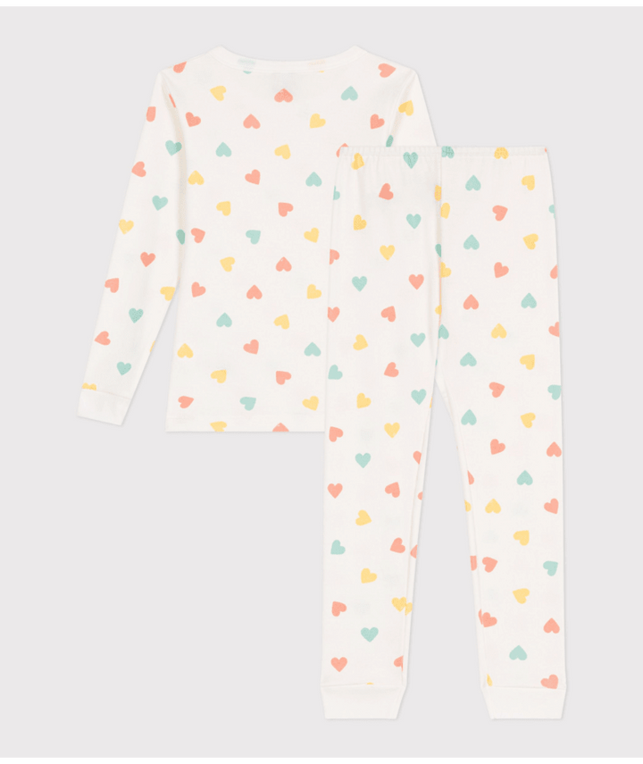 Pyjama 2-delig Large Multi Hearts Marshmallow / Multi