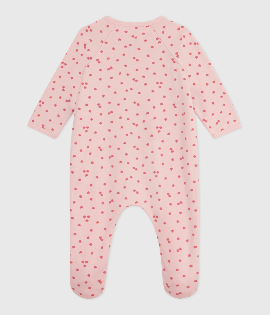Petit Bateau pyjama met voetjes in Apple Joli / Multico