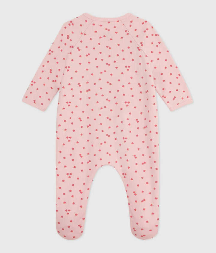 Petit Bateau pyjama met voetjes in Apple Joli / Multico