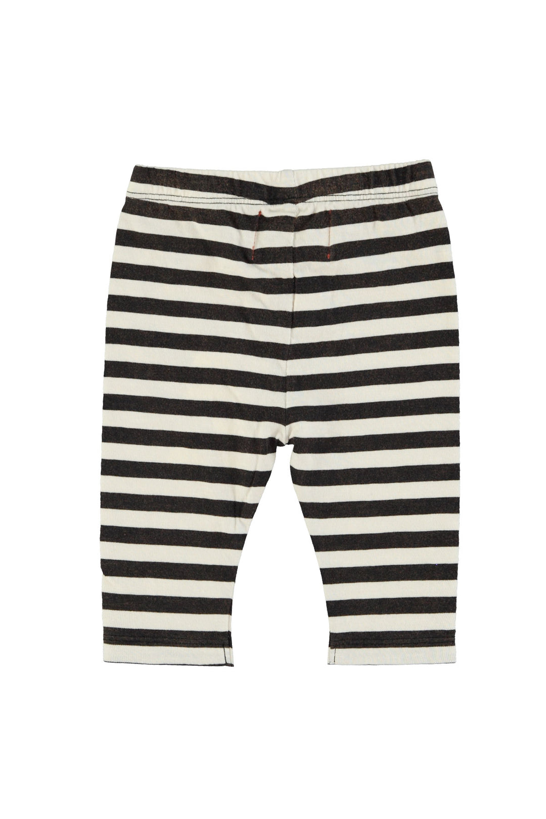 Piupiuchick - Legging Baby Jersey Flame Stripes Ecru / Black