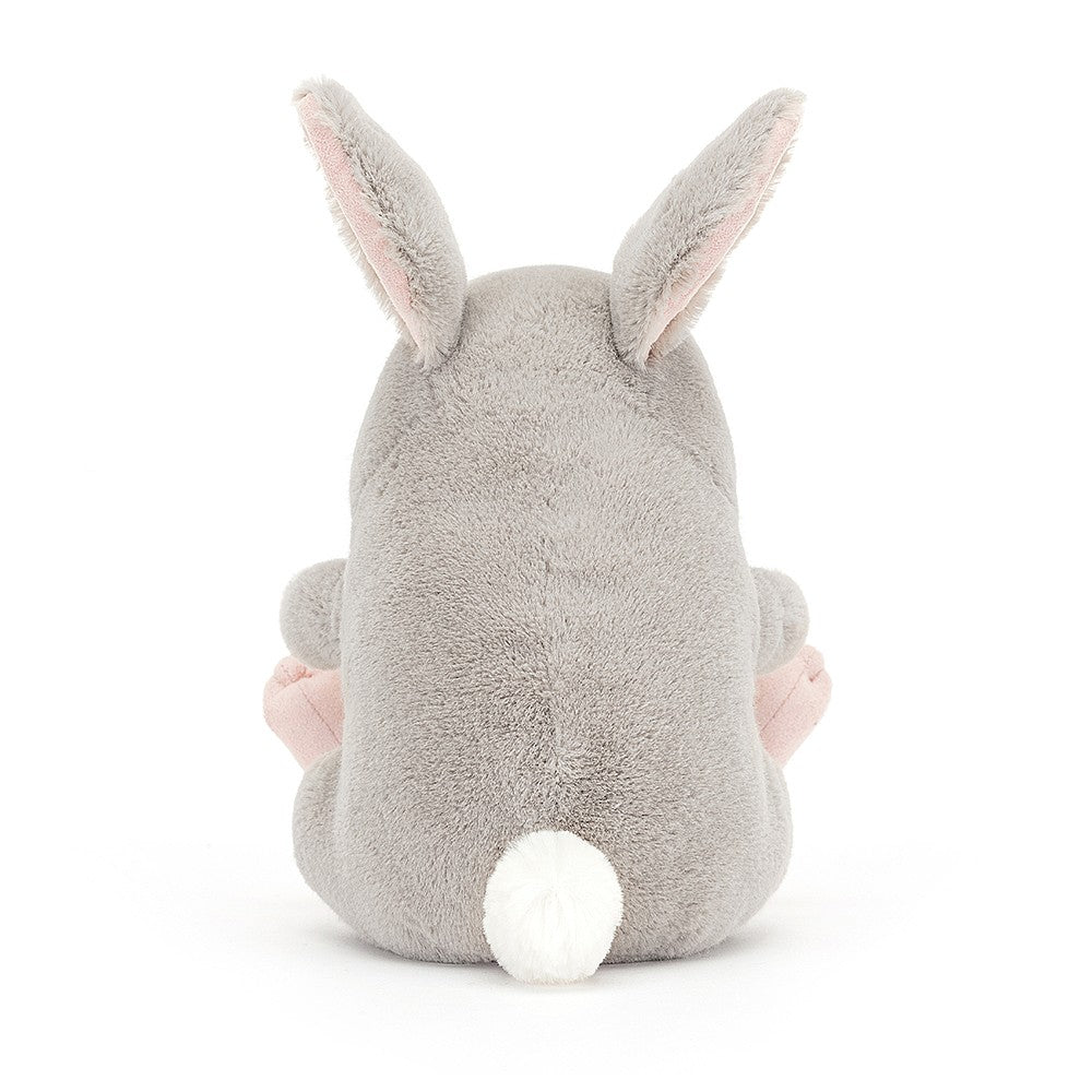 Jellycat knuffel Bernard Bunny, 16 cm, met geborduurde ogen en tweekleurige oren