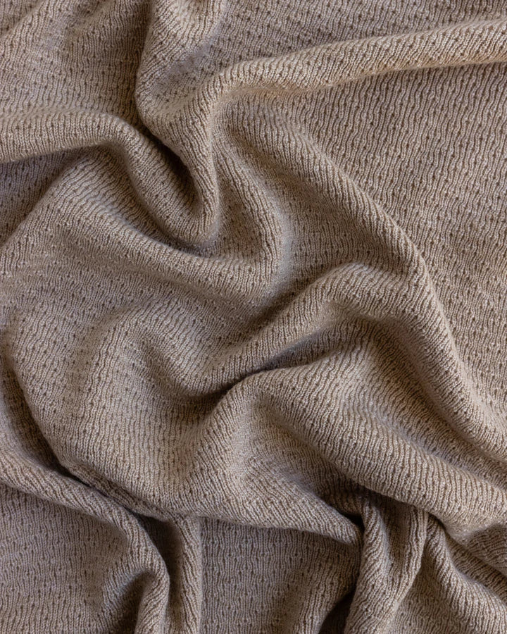Hvid - Deken 70 x 100 cm Dora | Sand