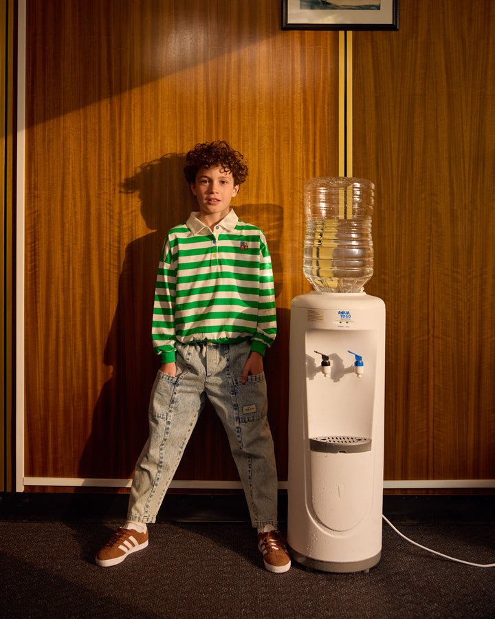 Goldie + Ace jeans Kit Pocket met oversized zakken en elastische taille