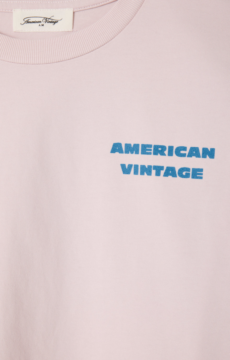 American Vintage - T-Shirt Fizvalley Droit Col Rond Imprime Gycline Vintage