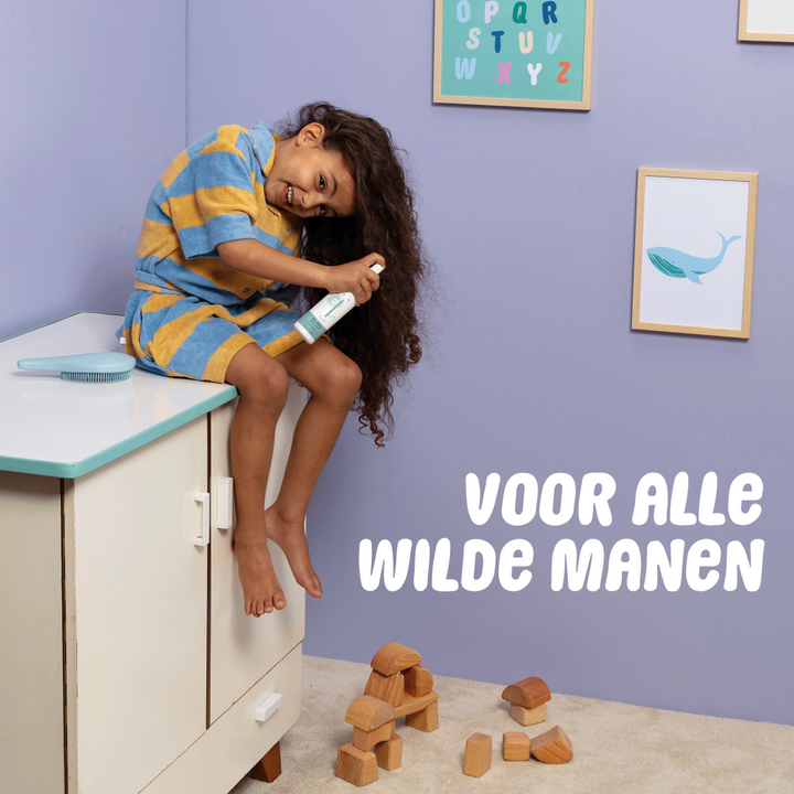 Naïf haarlotion 150ml voor baby en kind tegen klitten en pluis met katoenzaadolie
