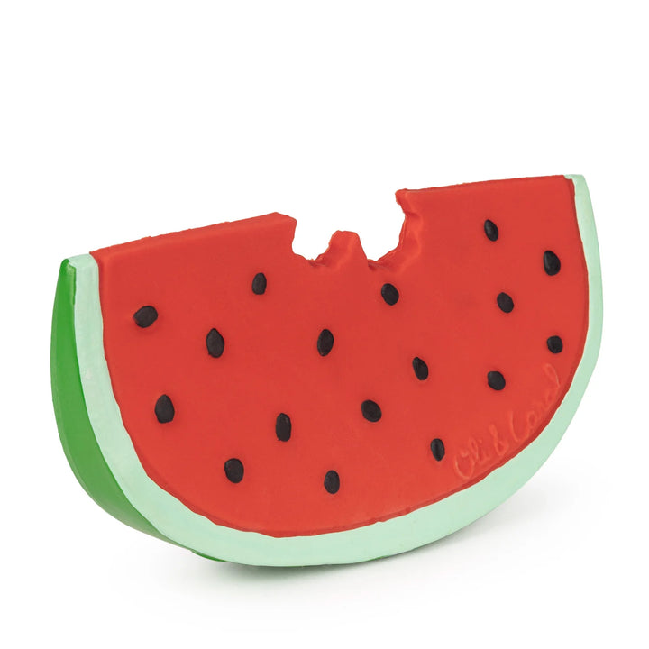 Oli & Carol - Bijtspeeltje & Badspeeltje Wally Watermelon | Natuurlijk Rubber