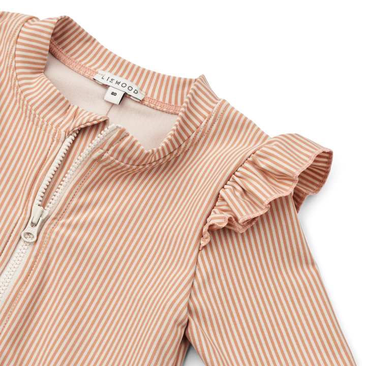 Zwempak Amel Stripe Y/D Stripe Tuscany Rose / Sandy