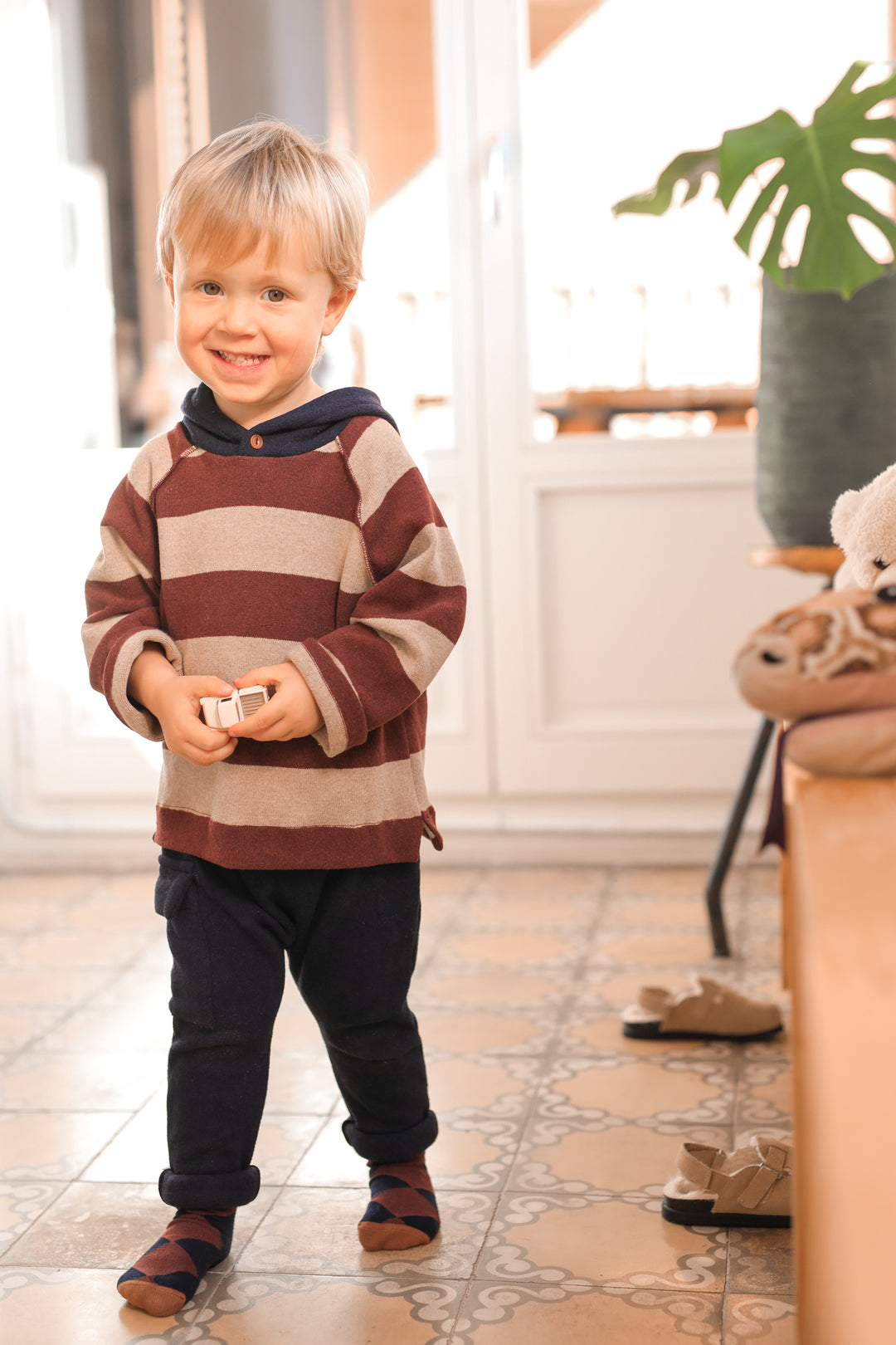 1+ In The Family - Broek Malte Dark Blue