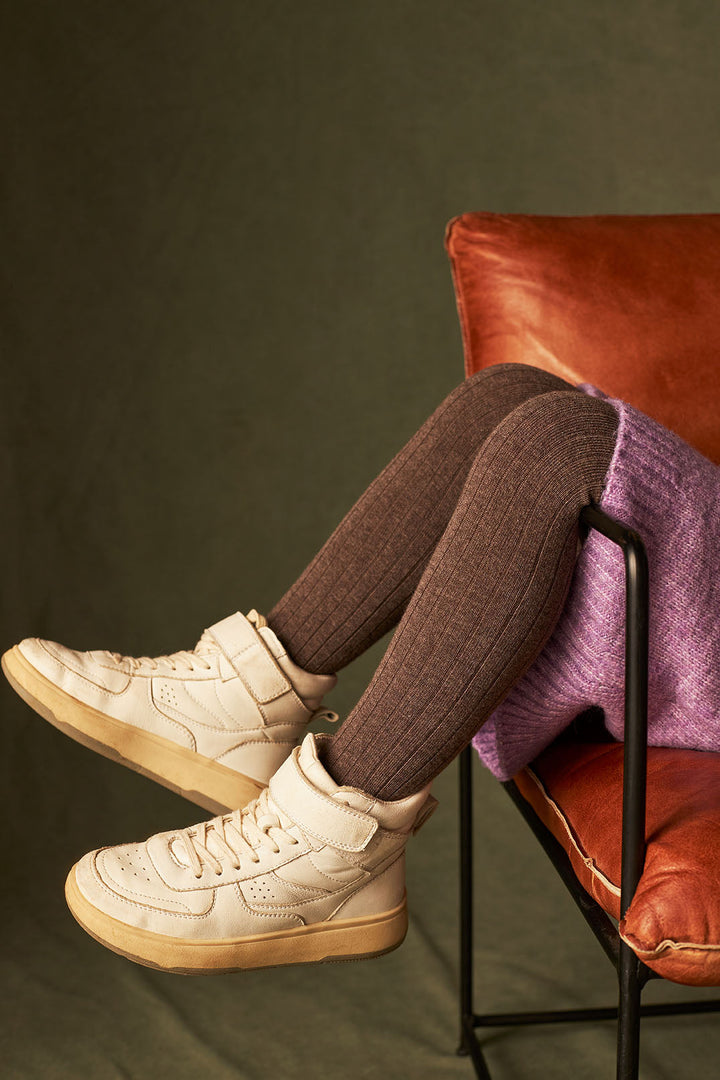 Kousenbroek Rippe Mokka