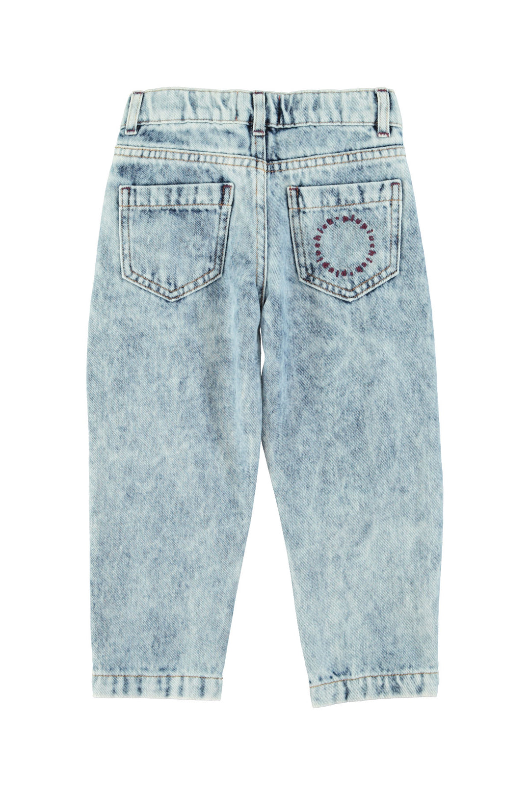 Piupiuchick - Jeans Broek Mom Fit Faded Denim Washed Blue