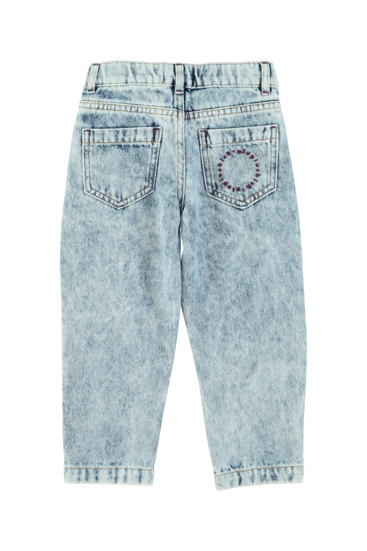 Piupiuchick - Jeans Broek Mom Fit Faded Denim Washed Blue