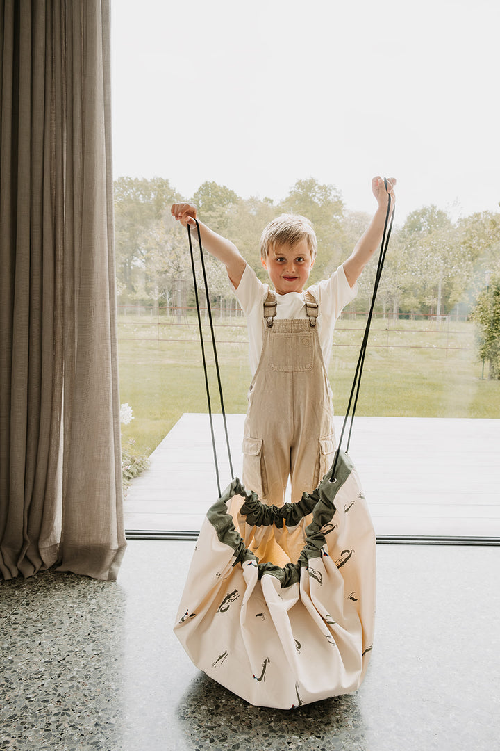 Play & Go - Opbergzak / Speeldeken Organic | Croco