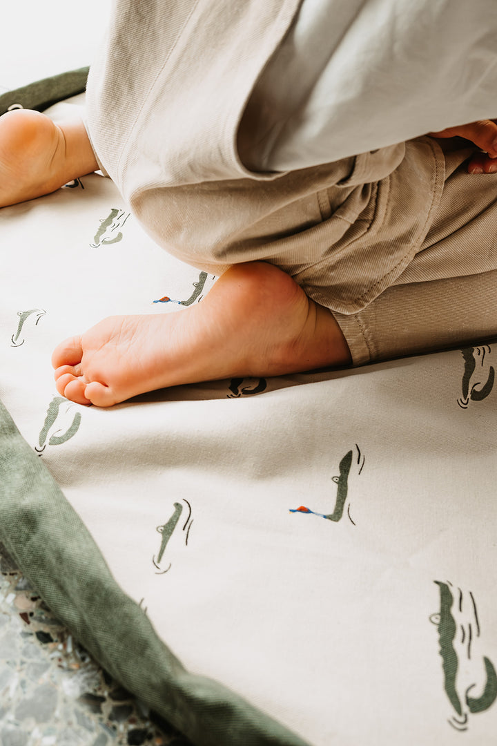 Play & Go - Opbergzak / Speeldeken Organic | Croco