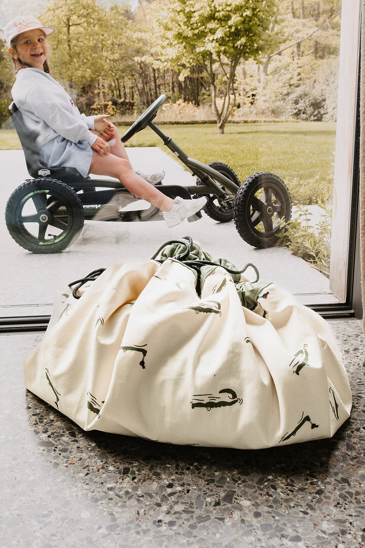 Play & Go - Opbergzak / Speeldeken Organic | Croco