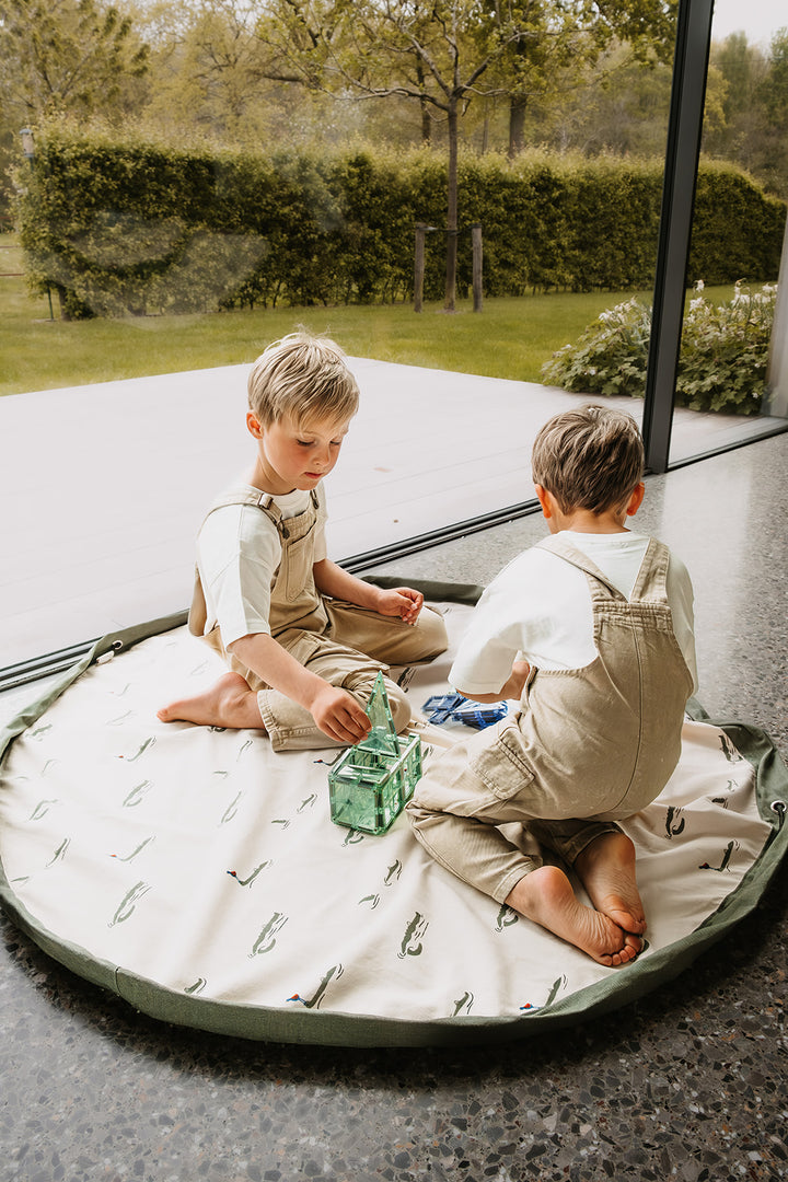 Play & Go - Opbergzak / Speeldeken Organic | Croco