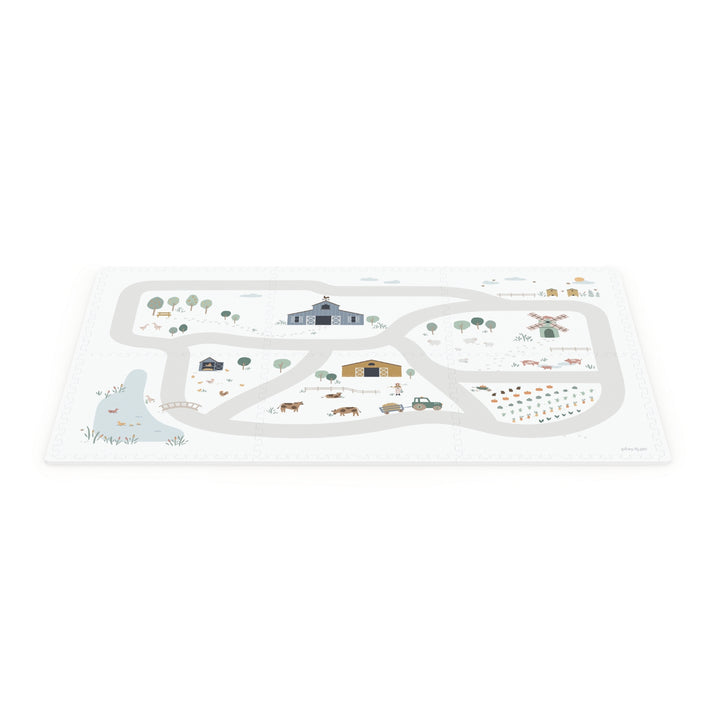 Speeltapijt Puzzelmat Eevaa Farm met boerderijprint van Play & Go, gemaakt van EVA-foam