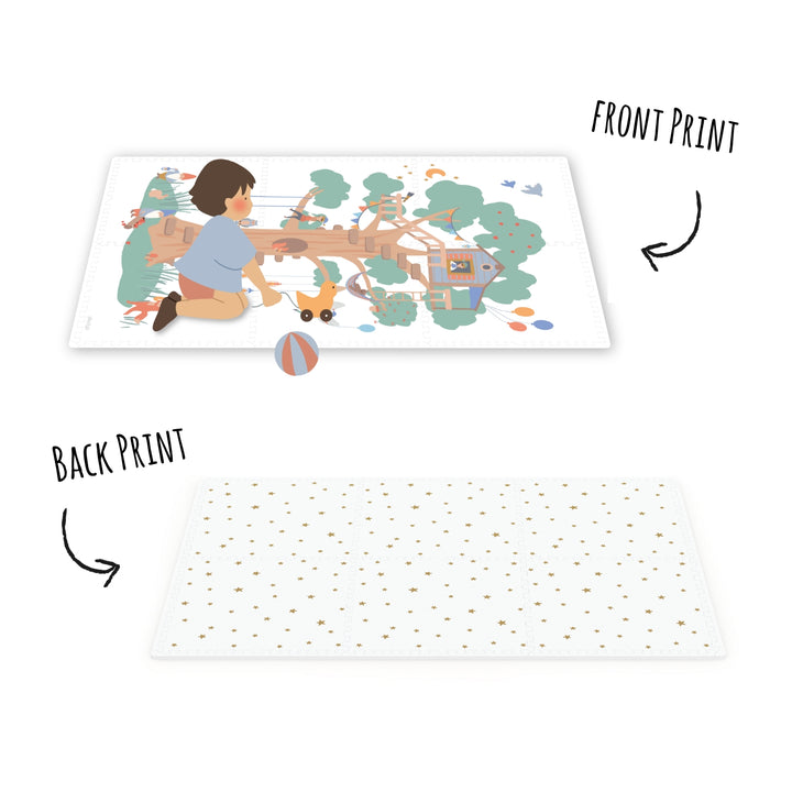 Speeltapijt Puzzelmat Eevaa Treehouse met boomhutprint van Play & Go, gemaakt van EVA-foam