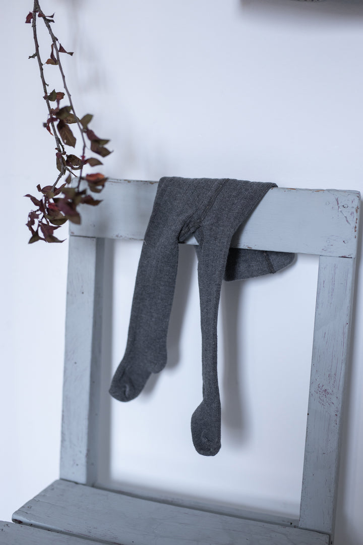 Kousenbroek Sira Ribbed Grey