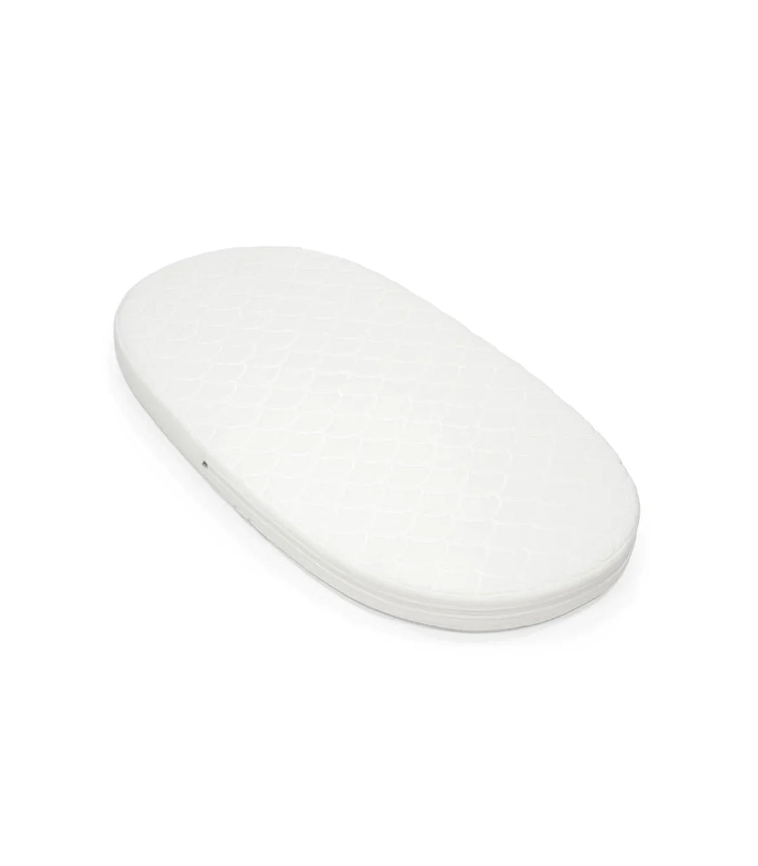 Stokke Sleepi V3 Matras in wit, ademend en veilig, perfect passend in het Stokke Sleepi bed, met wasbare hoes en kern.