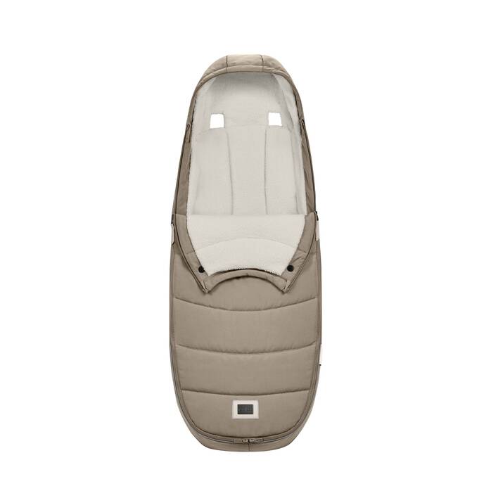 Cybex Voetenzak Platinum Cozy Beige, warm en waterafstotend voor kinderwagens