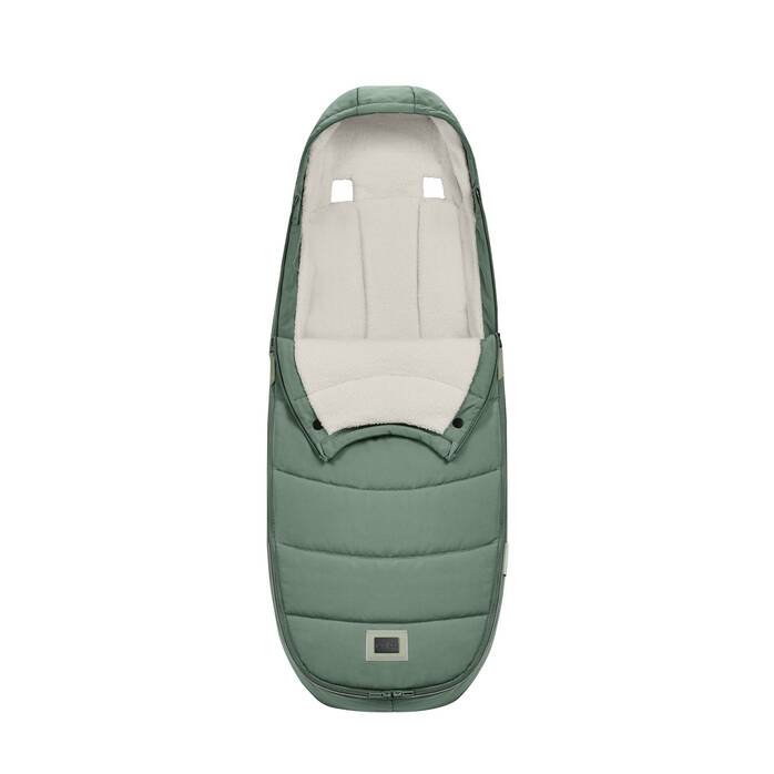 Cybex Voetenzak Platinum Leaf Green, warm en waterafstotend voor kinderwagens