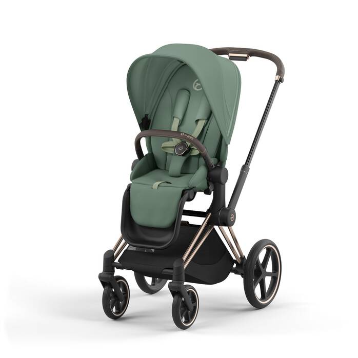 Cybex Zitting Priam Leaf Green, luxueus en comfortabel voor je kinderwagen