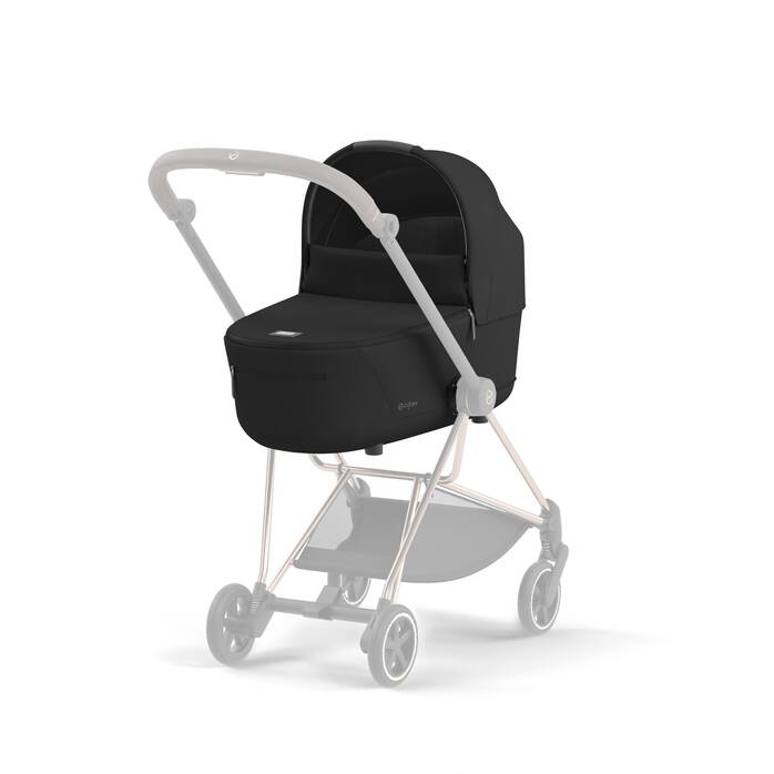 Cybex Draagmand Mios De Luxe in Sepia Black, ruim en comfortabel voor pasgeborenen