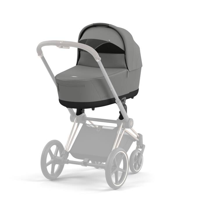 Cybex Draagmand Priam De Luxe Mirage Grey, comfortabel en stijlvol voor je baby