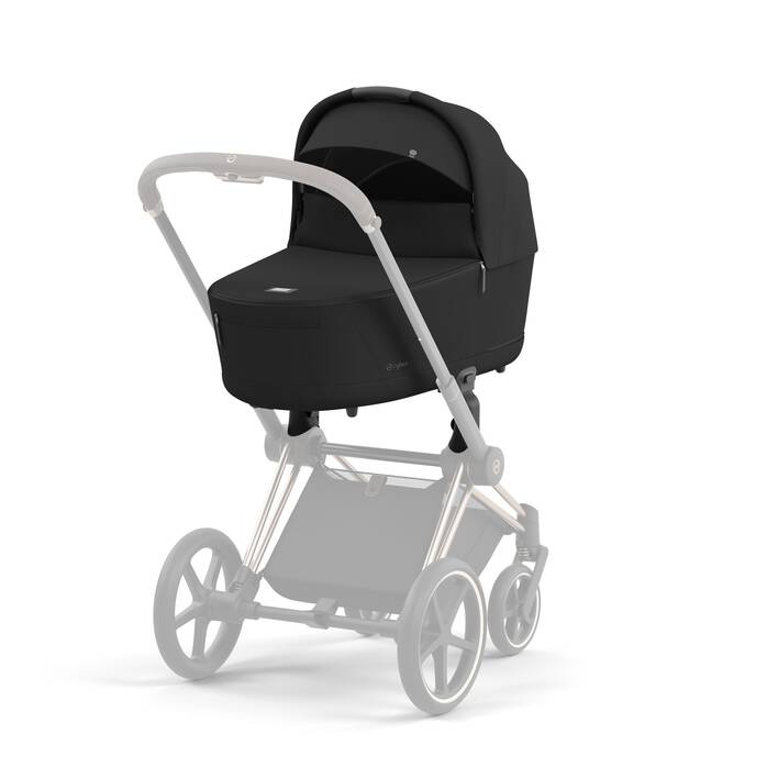 Cybex Draagmand Priam De Luxe Sepia Black, comfortabel en stijlvol voor je baby